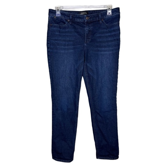 Talbots Dark Wash Flawless Five Pocket Slim Ankle Jeans - Picture 1 of 6